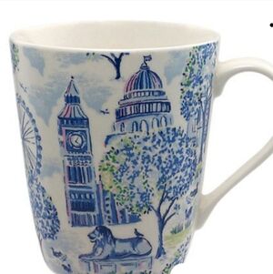 Cath Kidston London Toile Stanley Mug Blue / Multi 475ml